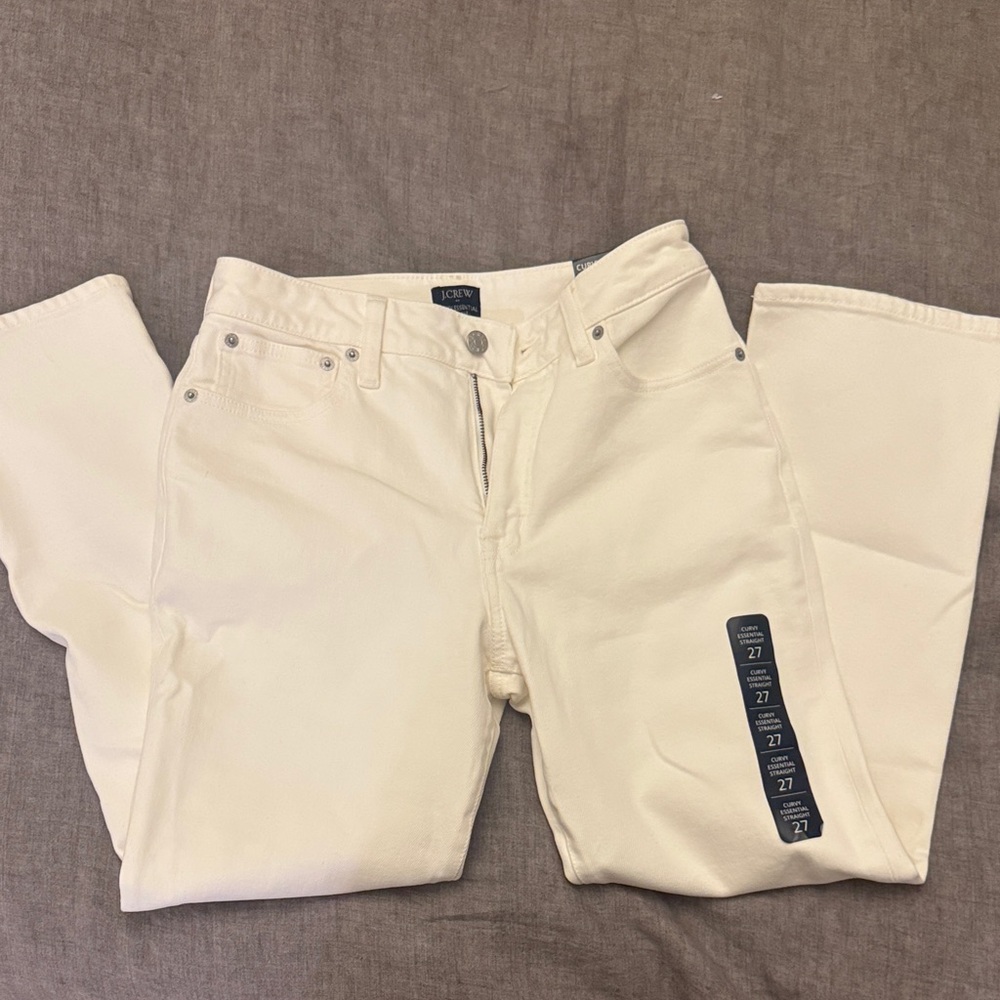 JCREW- White Denim Jeans NWT- size 27
